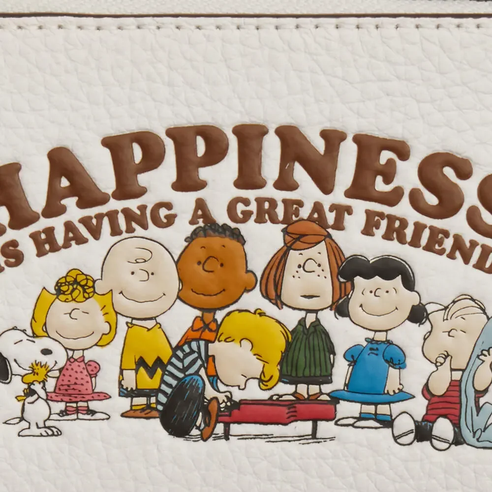 Coach 🆕 X Peanuts Zip Card Case snoopy friends